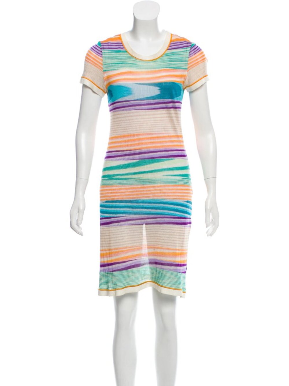 Midi Missoni Orange Striped Dress
